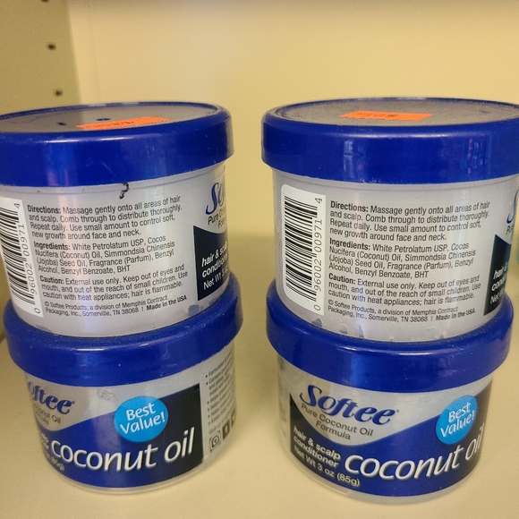 Softee Coconut Oil Hair & Scalp Conditioner 4 pack - Picture 2 of 2